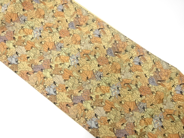 JAPANESE FUKURO OBI / WOVEN PEOPLE IN THE HEIAN ERA